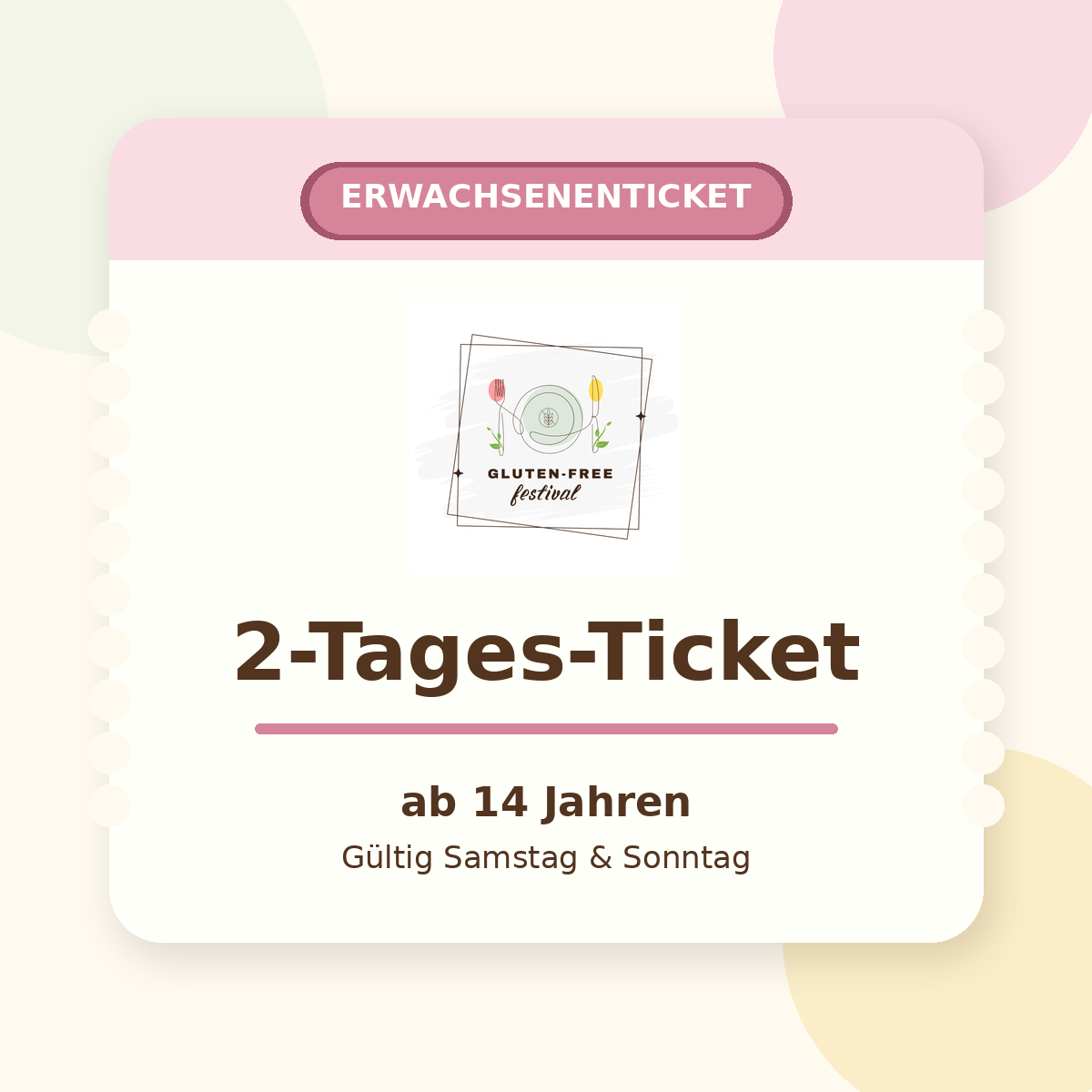 Erwachsenenticket 2-Tages-Ticket, ab 14 Jahren