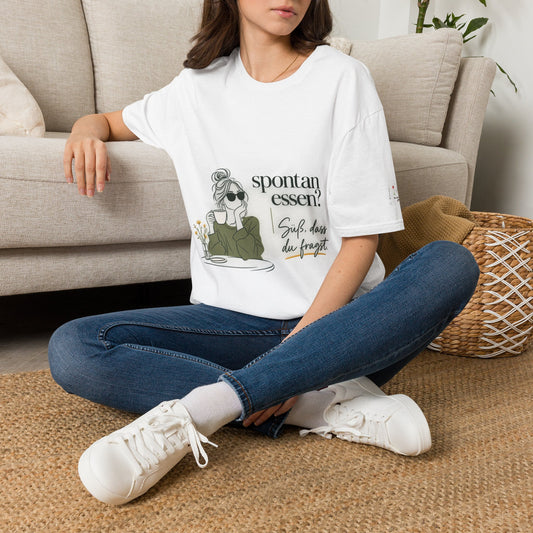 Spontan essen? Süß, dass du fragst. – Glutenfrei T-Shirt mit Spruch