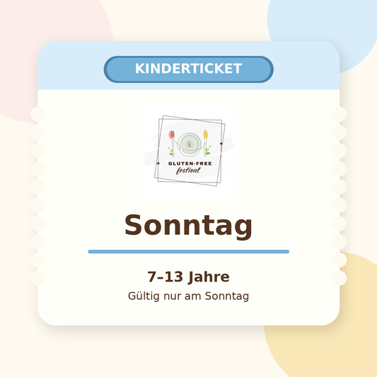 Kinderticket Sonntag, 7–13 Jahre