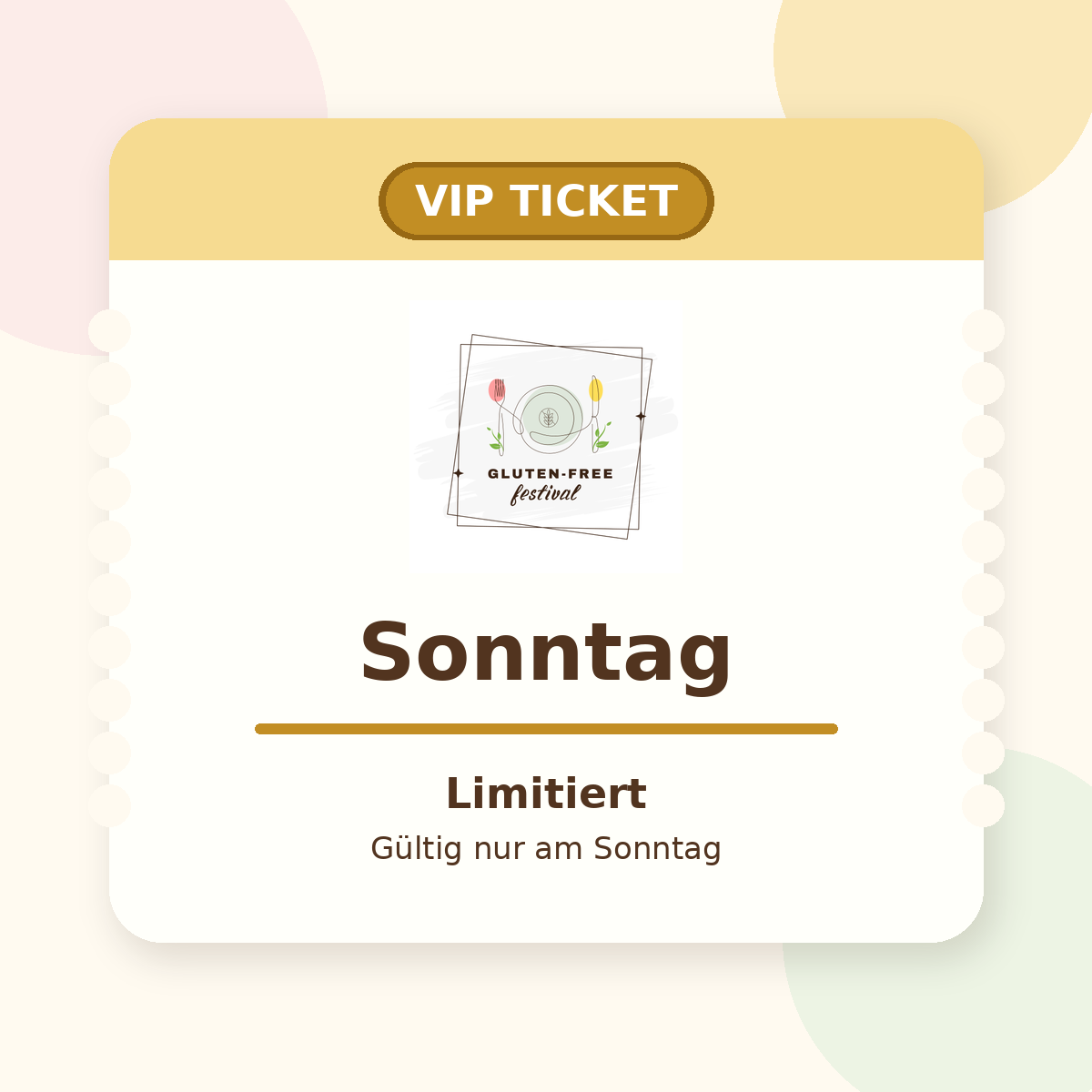 VIP Ticket Sonntag